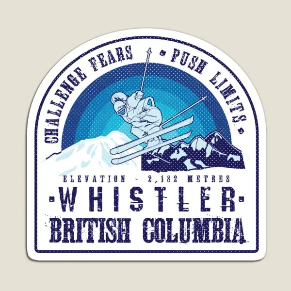 Ski Whistler British Columbia  Magnet Holder Cute Kids Home 