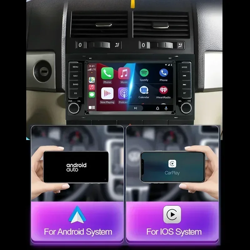 Lettore multimediale radio Android 13 per Volkswagen Touareg 2004-2011 Transporter T5 Multivan 2004-2009 Navigazione GPS Carplay