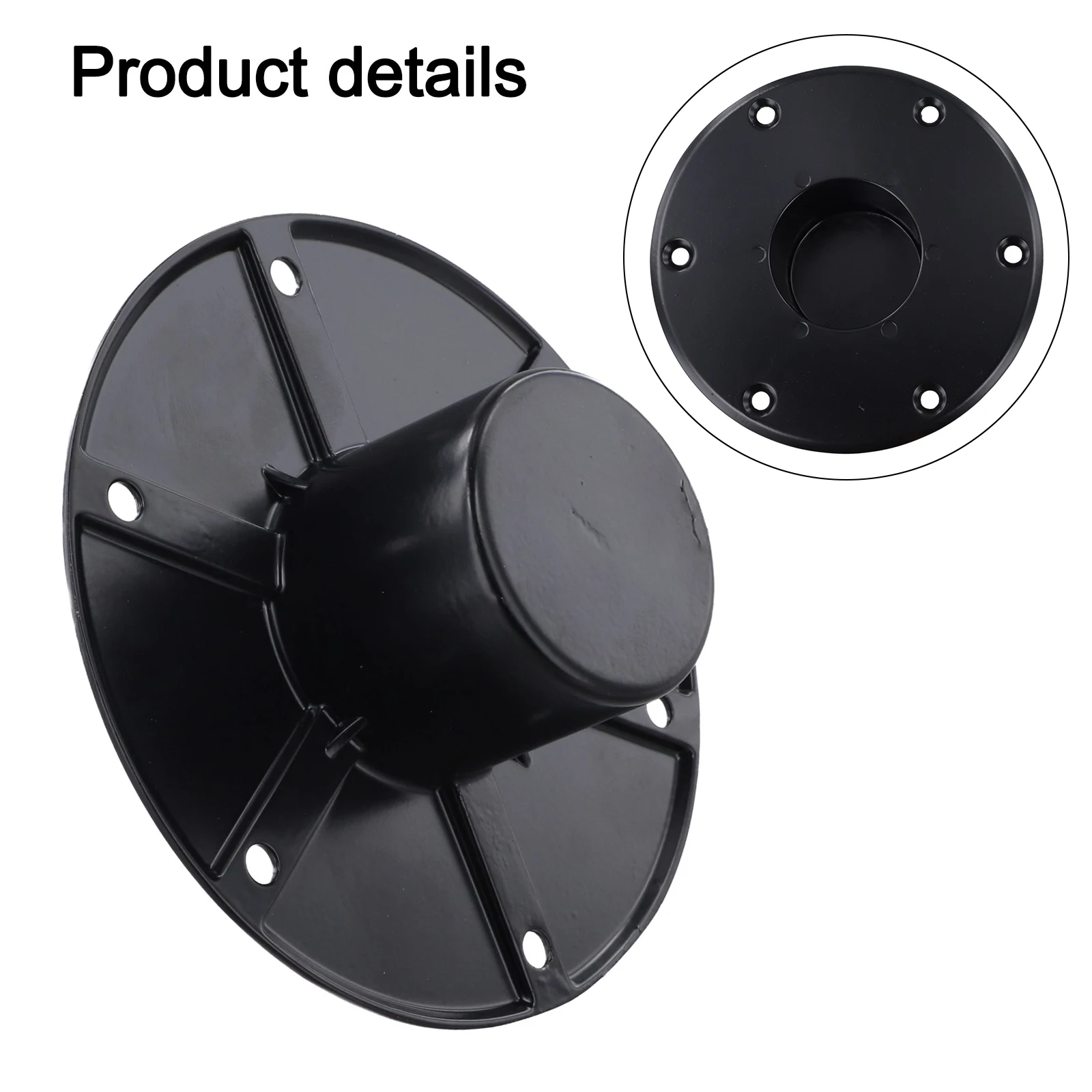 Flush Mount Round Table Leg Base for RV and Boat Trailer Use Offering Reliable Stability and Compact Storage Solution