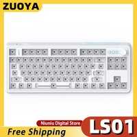 Zuoya Ls01 Three-Mode Mechanical Keyboard Customization Kit Gasket Structure Rgb Lighting Hot-Swappable With Knob