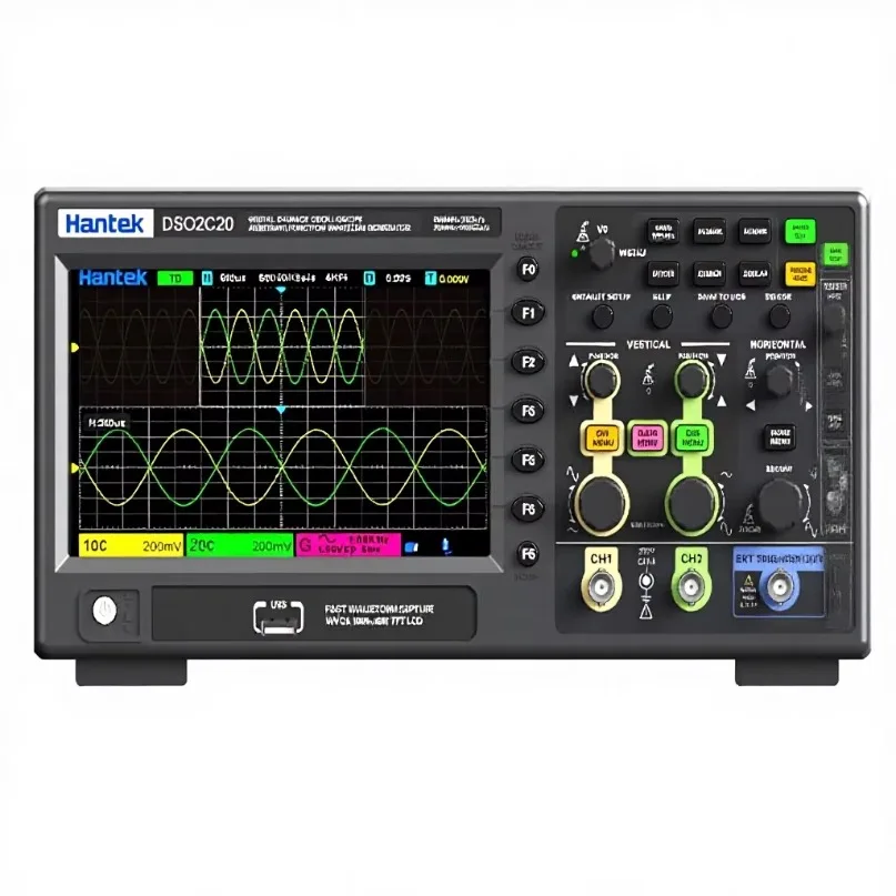 Hantek DSO2C20 DSO2C35 DSO2C50 200MHz/ 350MHz/500MHz  2CH Oscilloscope for Accurate Signal Analysis and Electronic Testing