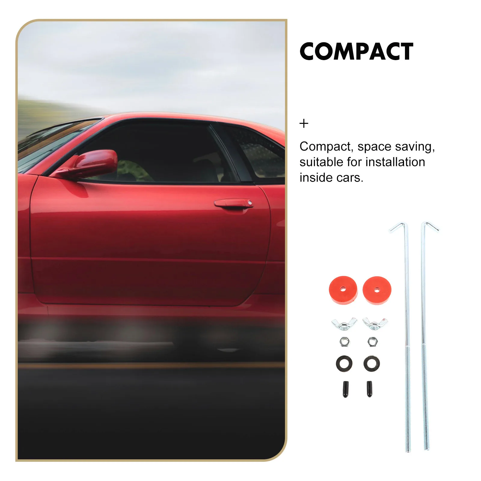 2 قطعة اضغط باستمرار قوس مجموعة الاحتفاظ بالسيارة المعدنية باستمرار البراغي آمنة ربط المشبك لاستخدام السيارات #6
