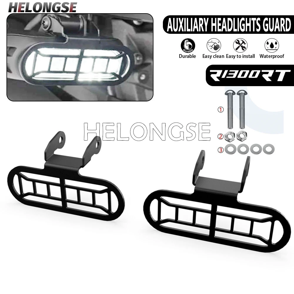 

New For BMW R1300RT R 1300 RT R1300 RT 1300RT Headlight Covers R1300RT 2025 2026 Auxiliary Headlight Protection Fog lamp Guard