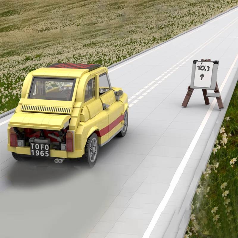 Caliente 918 Uds. Coche pequeño Vintage modelo de bloques de construcción modulares para educación infantil DIY montaje juguete de exhibición regalos de cumpleaños y Navidad