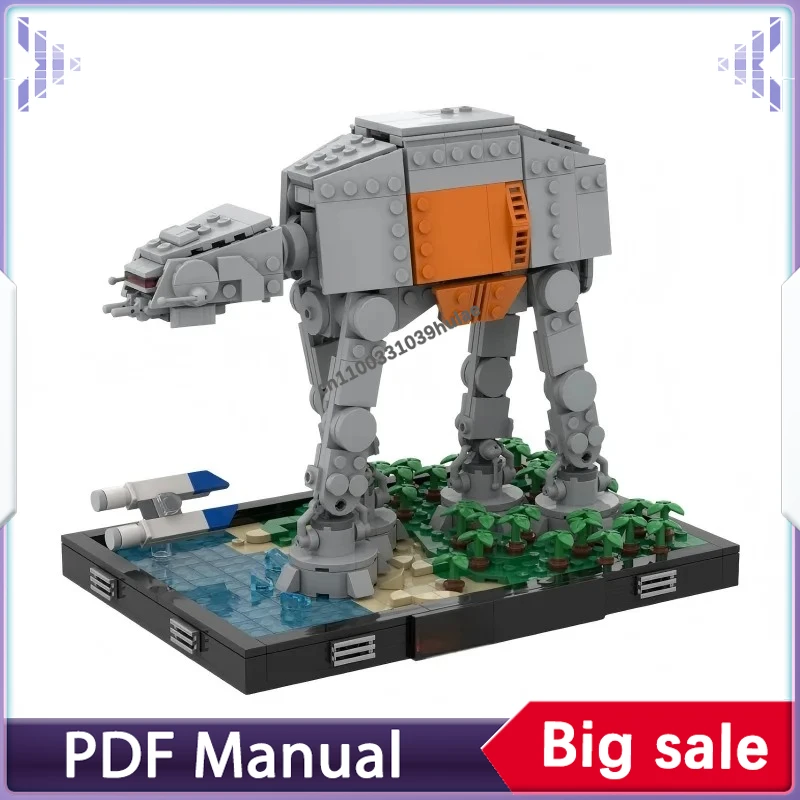 

796pcs Scarif Battle Diorama MOC Building Blocks Tropical Beach Scene Bulk Bricks Kit Compatible Display Gift