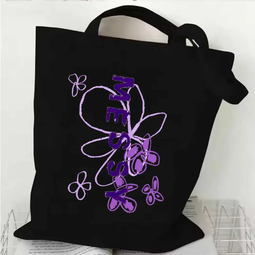 

Грязная холщовая сумка Olivia Dean для покупок Y2k, большая сумка для покупок, сумка для покупок для фанатов, подарок