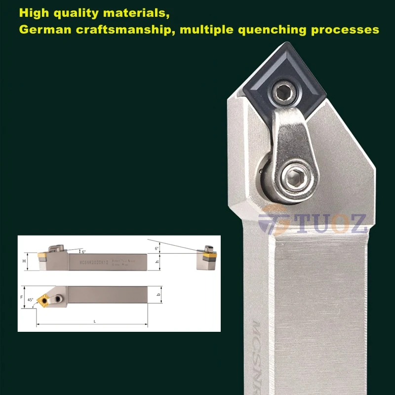 حامل أداة تحويل خارجي ، قاطع ، 45 درجة ، MCSNR ، MCSNL ، 2020K12 ، 2525M12 ، MCSNR2020K12 ، MCSNR2525M12