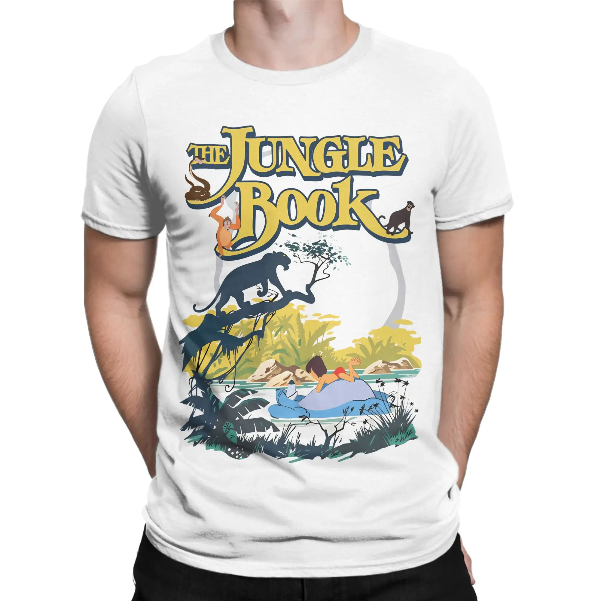 The Jungles Books T Shirt Summer  Cotton T Shirts For Adult Hip Hop Casual Tshirt Short Sleeves Y2K Retro Tops