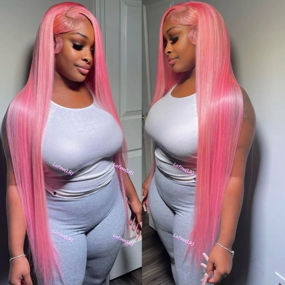 

Ligh pink Wigs Human Hair Pink 13x6 13x4 Straight HD Transparent Lace Frontal Wig Pink Lace Front Wig Human Hair Brazilian Wigs