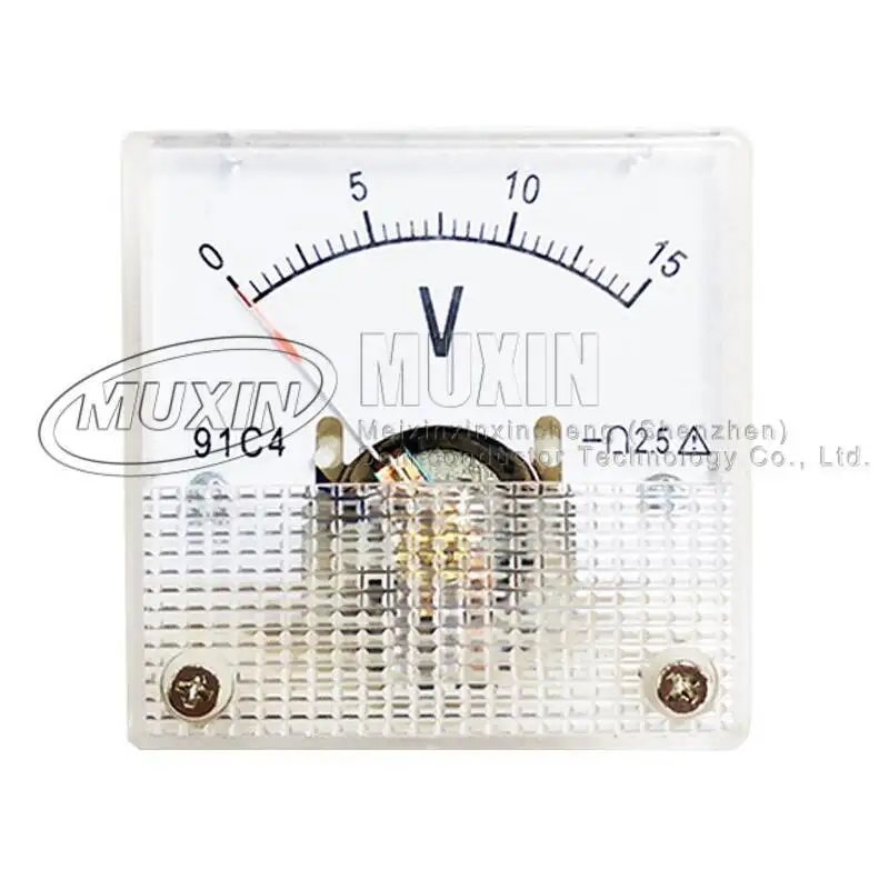 مؤشر تيار مستمر نوع الجهد متر ، التناظرية الميكانيكا لوحة الجدول ، 91C4-V ، 3 5 10 15 20 30 50 100 150 250 450 فولت