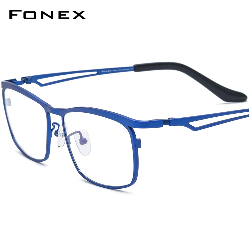 

FONEX Titanium Eyeglasses Frame Men 2023 New Design Square Ultralight Glasses Women Eyewear F85768