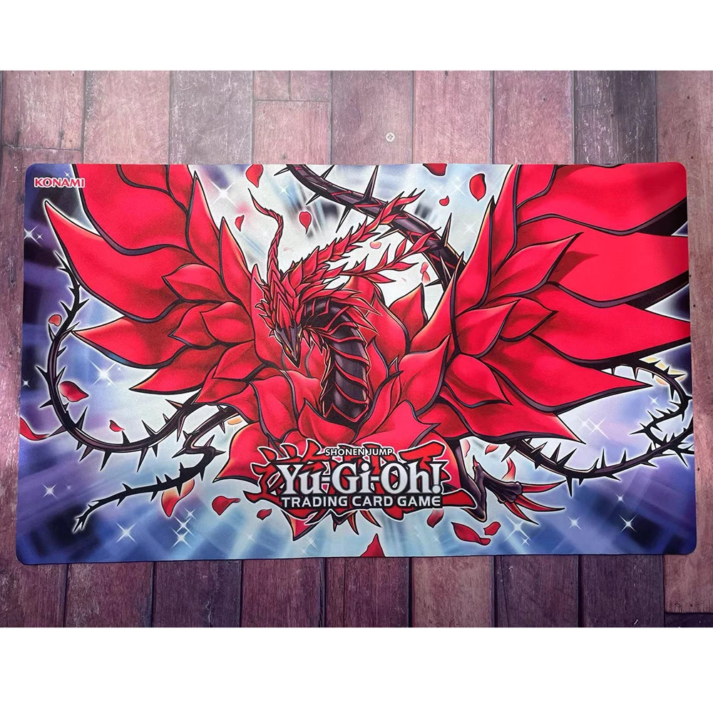 

Yu-Gi-Oh Black Rose Dragon Playmat Card Pad YGO Mat KMC TCG YuGiOh Mat-24