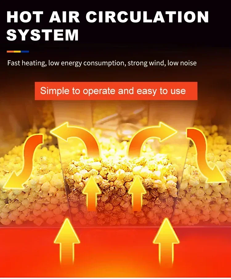 Snackmachines Commerciële Popcorn Warmer Machine Popcorn Makers En Karamel Popcorn Machine Vitrinekast