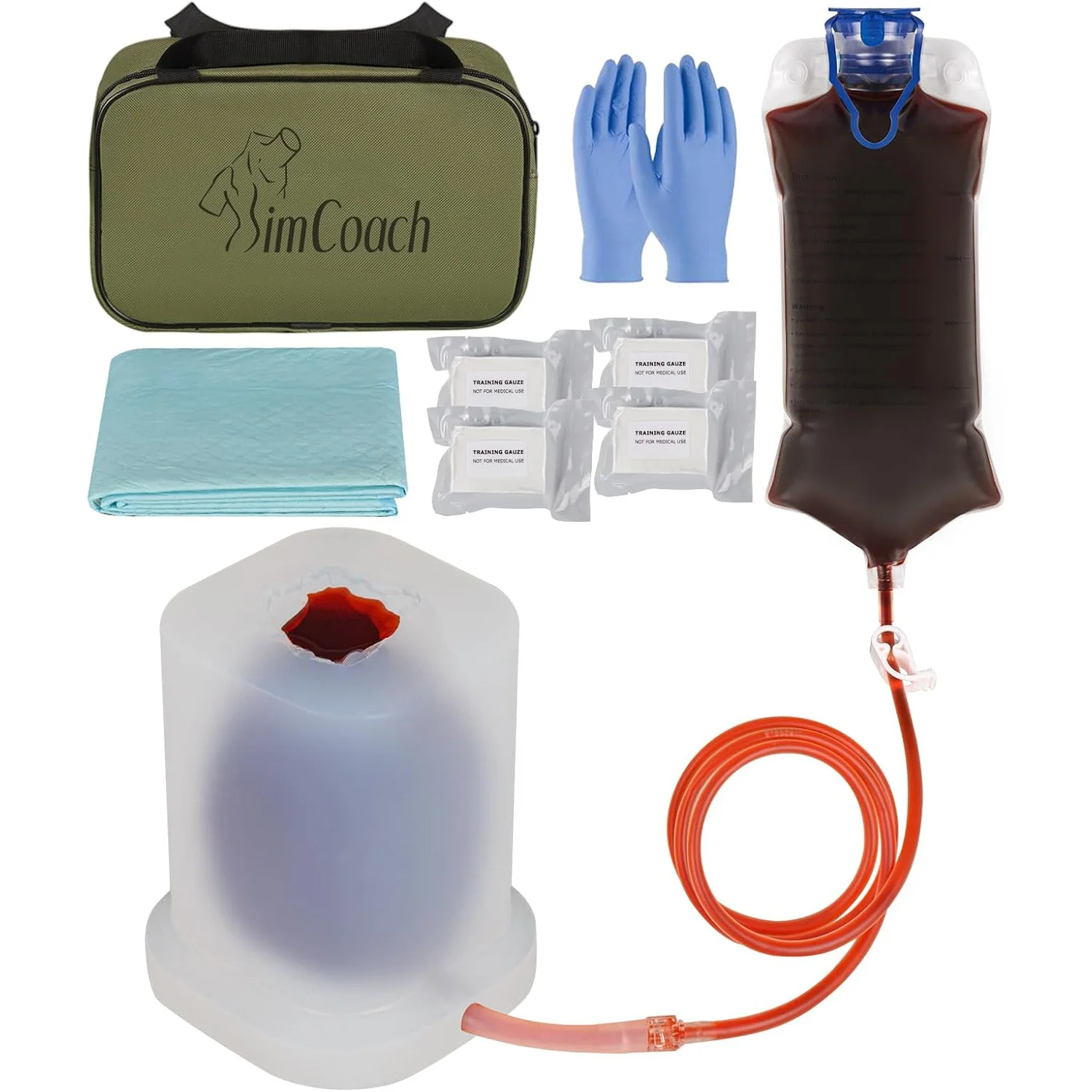 Ultrassist Bullet Wound Packing Trainer Model Kit Wound Dressing Hemorrhage Control Training for First Aid Student Education Use