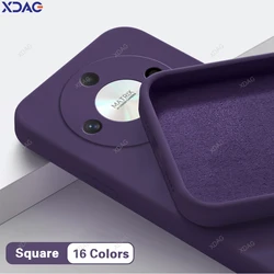 Original Simple Phone Case for Honor X9 X9a X9b X9c Smart X9cSmart 5G Accessories Soft Square Liquid Silicone Protect Back Cover