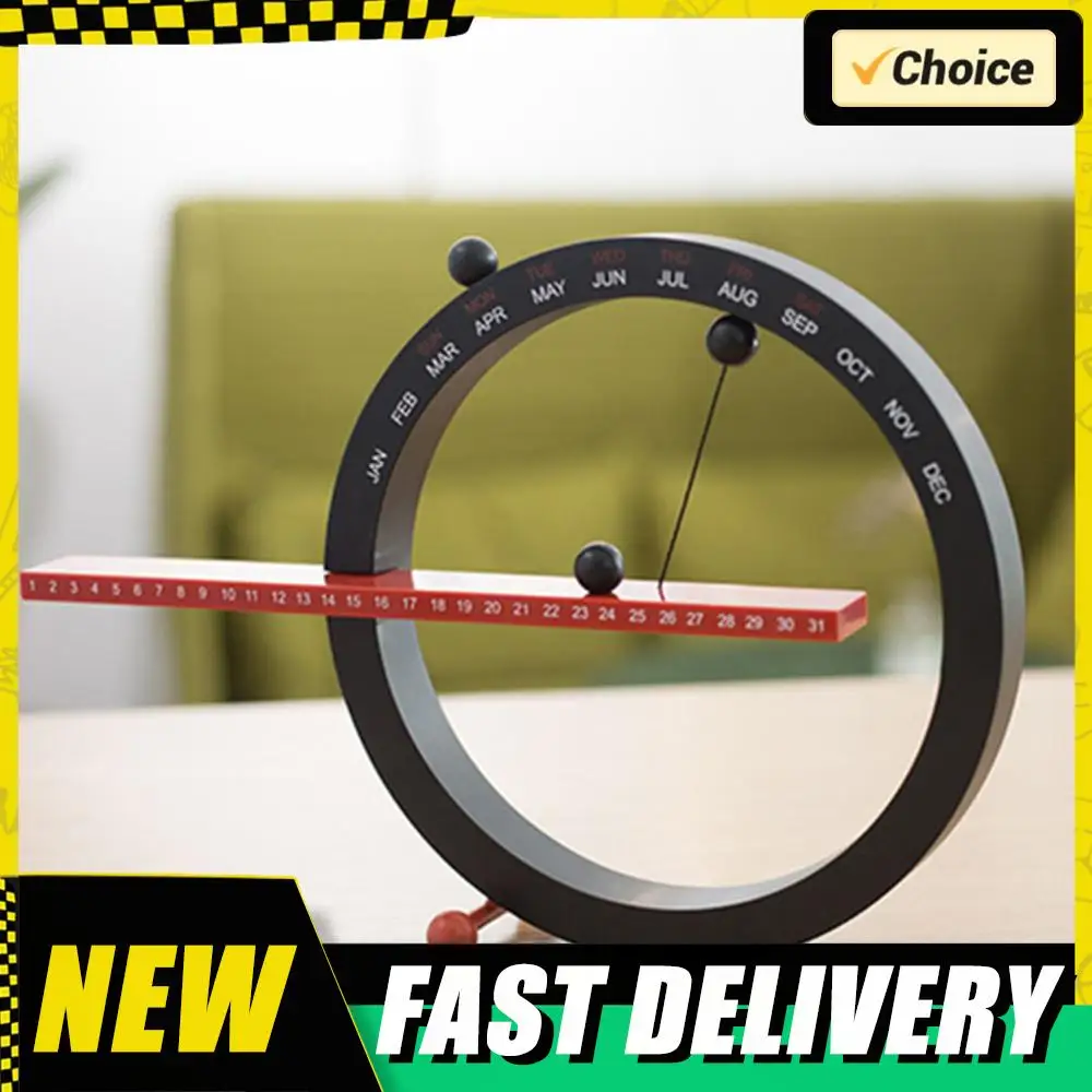 

Creative Wall Calendar Desktop Calendar Decor Magnetic Ball Perpetual Calendar with Month Week Date for Home Bedroom Ornament