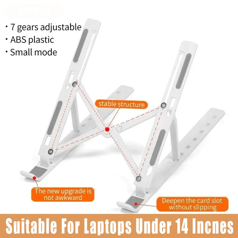 Portable Foldable Computer Monitor Stand, Adjustable Laptop Stand, Suitable for Small-Sized Tablet Dock Accessories