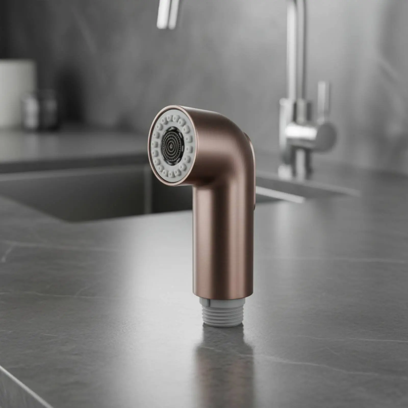 Two Function Faucet Head 2 Functions Sink Sprayer Head Handheld Faucet Sprayer Chrome Finish Plumbing Fixture ABS Plastic