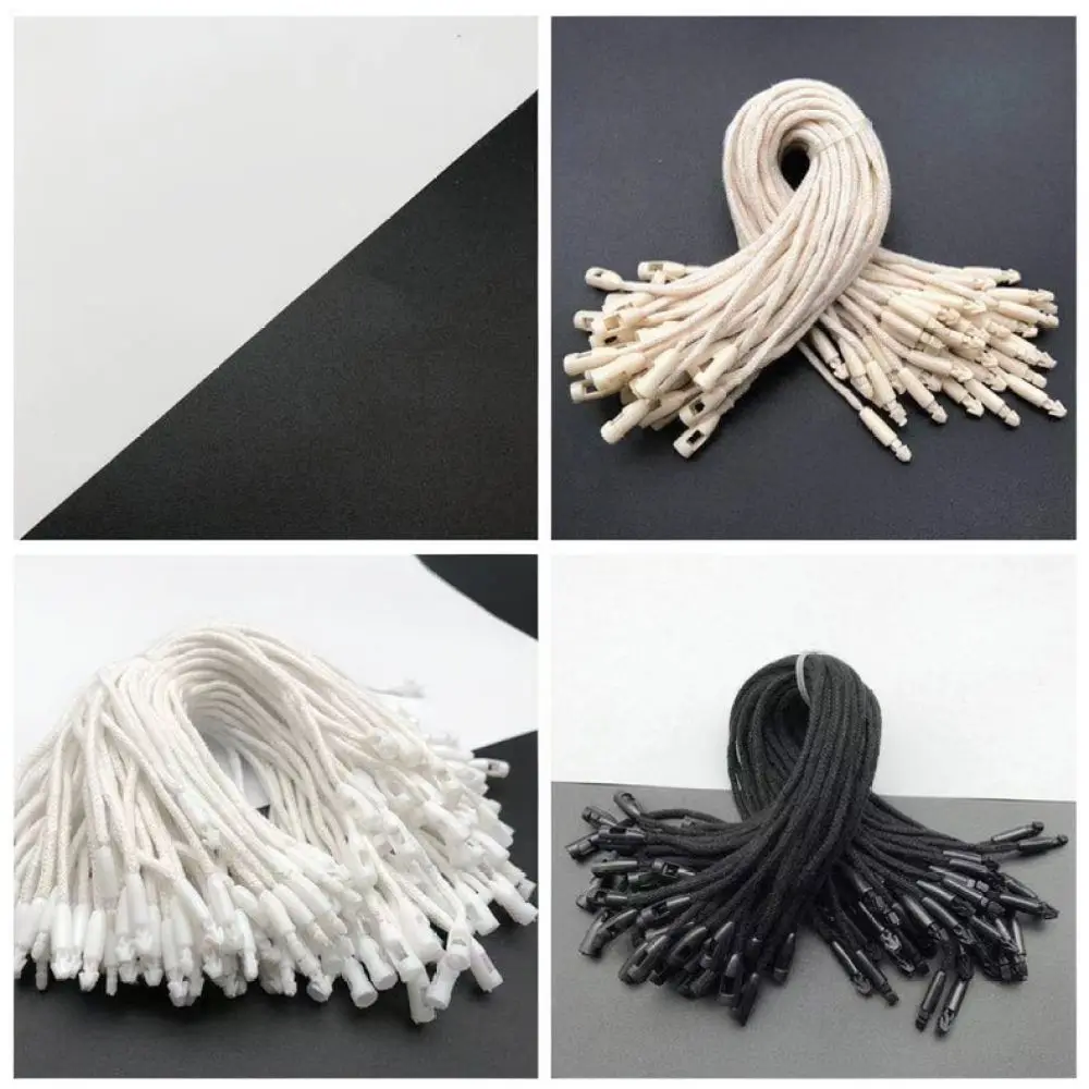 Clothing Tagging String Head Fasteners For Longjiao Apparel Label Hanging Durable Polyester Waxed Cord Supplies