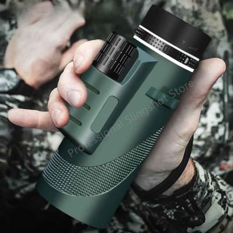

80X100 High-definition High Magnification Monocular Telescope 50000M Telescope Remote Zoom Tripod Phone Holder Outdoor Hunting