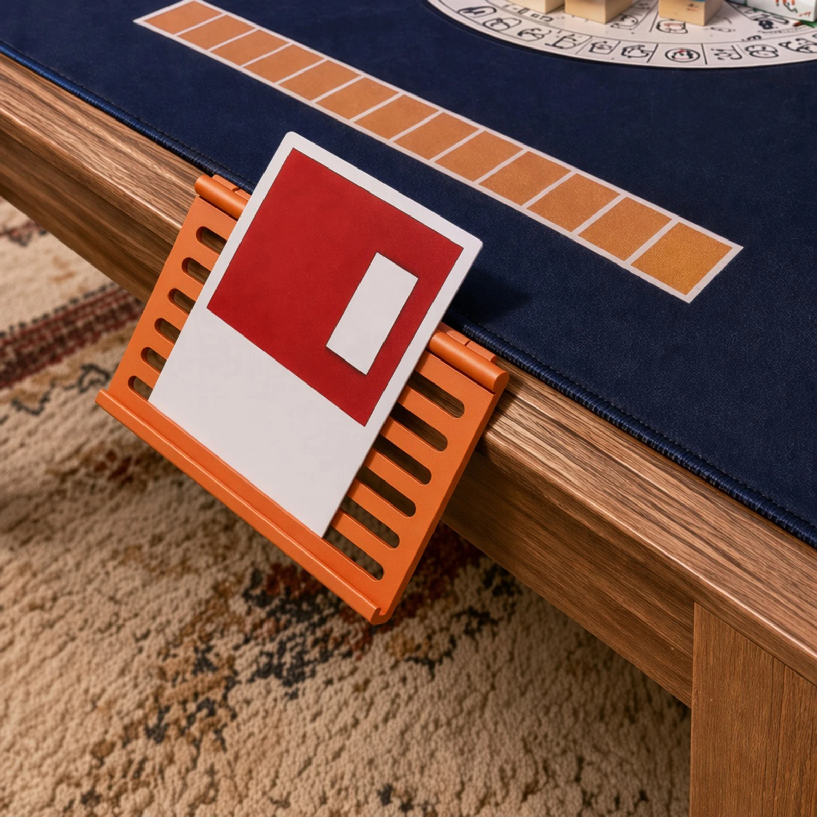 Soporte Plegable para Cartas de Mahjong, Base Antideslizante, Soporte Deslizable Ajustable para Almacenamiento de Mahjong Americano de 10 Pulgadas