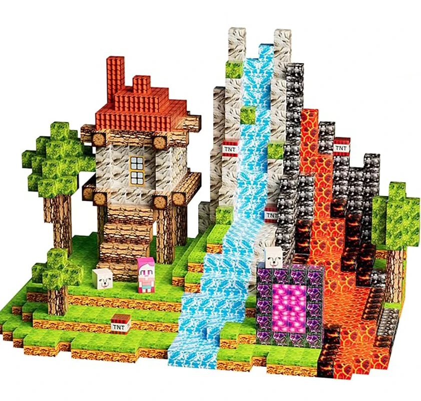 Juego de bloques de construcción magnéticos: juguete rompecabezas, lógica de pensamiento de ejercicio, un regalo de cumpleaños para niños