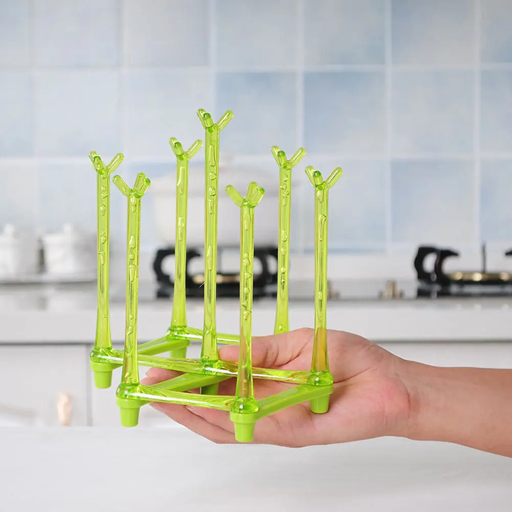 

Набор из 2 выдвижных сушилок для детских бутылочек, зеленый, экономит место, органайзер для кухни, подставка для стаканов, сушилка для бутылочек