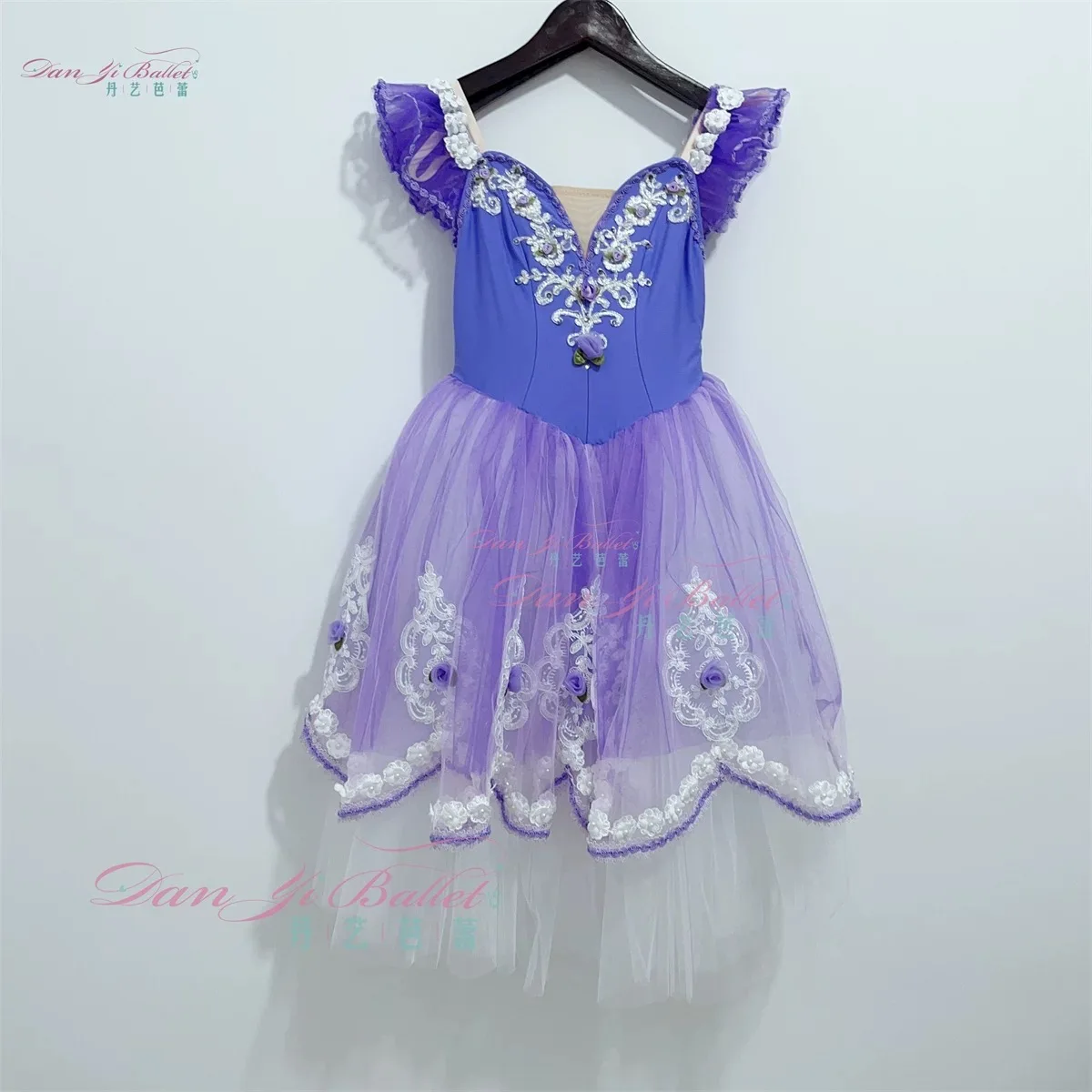 Danyi simple purple garden dance ballet dress performance dress competition costume stage professional customization