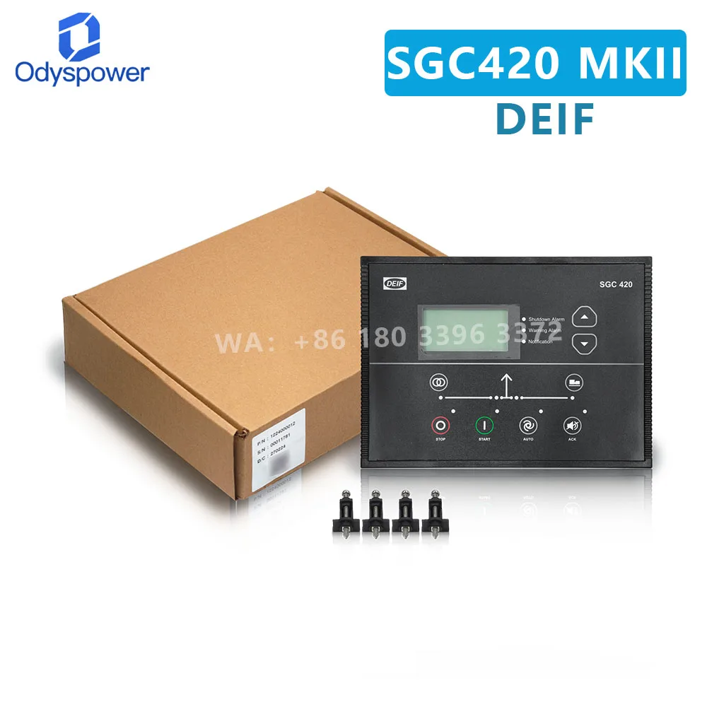 Original single generator set DEIF SGC420 controller module AMF remote start stop HMI full graphic LCD display screen