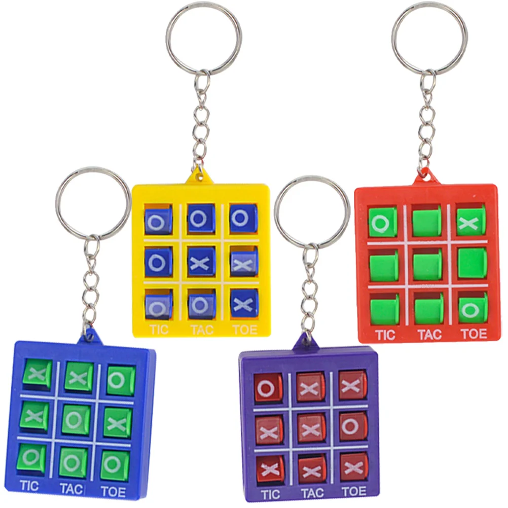 Kids Educational Toys Tic Toe Children's Keychain for Backpacks Decorate Bulk Keychains Xo-type Chess