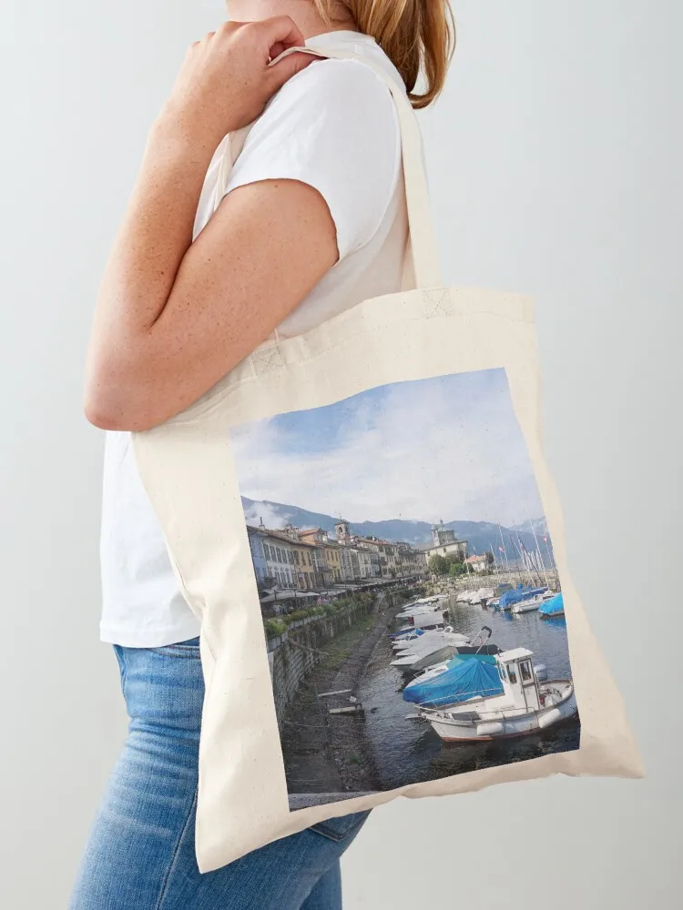 Bolsa Tote Porto Vecchio Cannobio & Piazza Vittorio Emanuele III, bolsa ecológica feminina, sacola para mulher