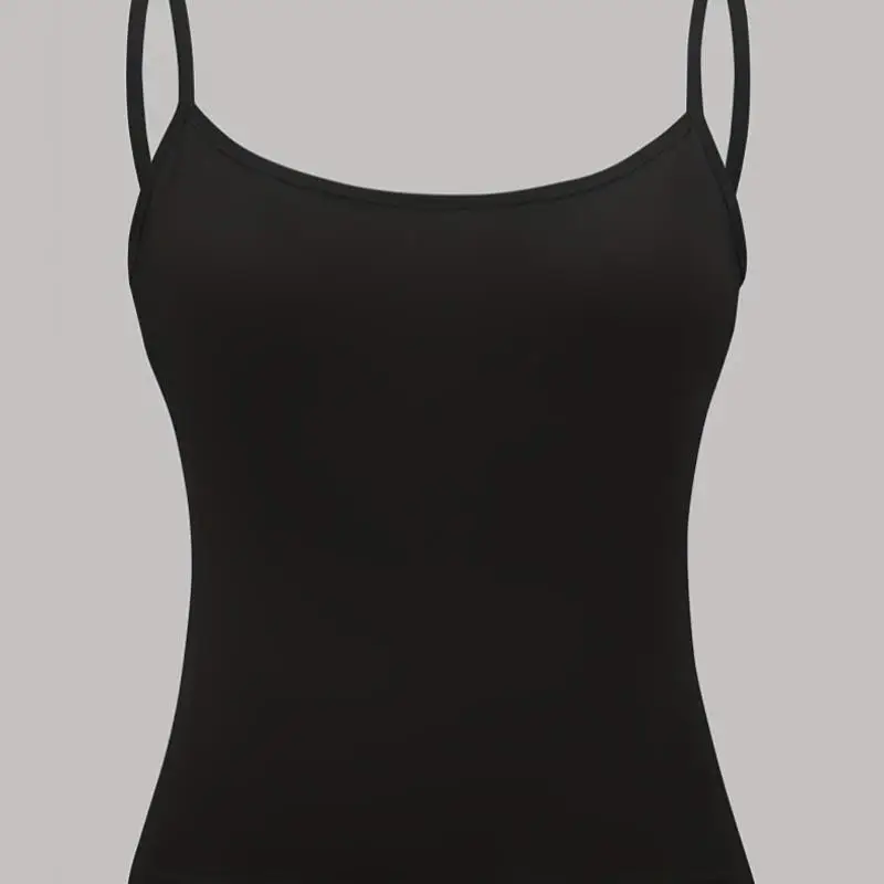 섹시한 컬러 여성 탱크탑 및 조끼 3피스 세트 순색 스트랩 조끼 중년 여성용 패셔너블 겨울 의상