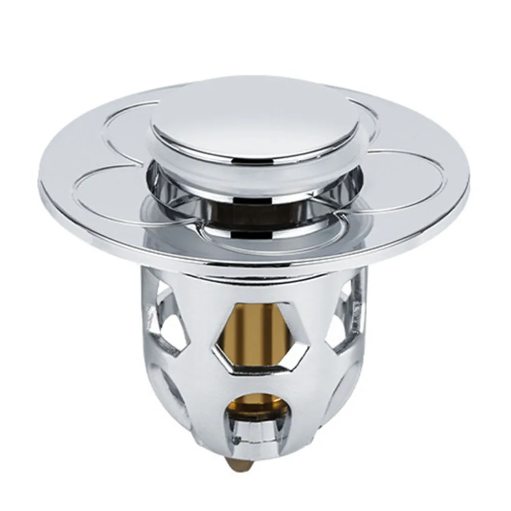 Op-up Drain Filter Design Drain Spring Core Spring Core Basin Copper Core Push-Type Spring Core Washbasin Drain