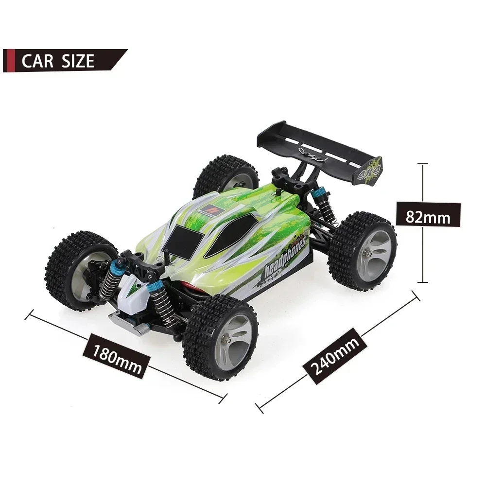 WLtoys A959 959B 2.4G Racing RC Car 70KM/H 4WD Electric High Speed Car Off-Road Drift Remote Control Toys for Children