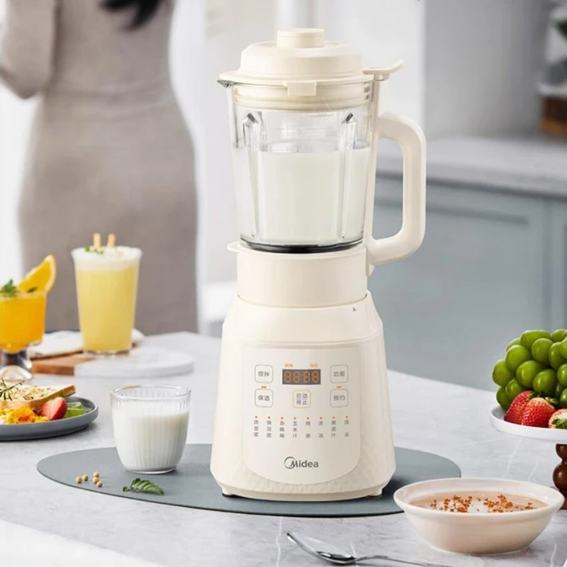 ميديا 220 فولت خلاطات عالية السرعة المنزلية الصغيرة ماكينة تصنيع حليب فول الصويا 1200 واط ماكينة طهي أوتوماتيكية بالكامل متعددة الوظائف