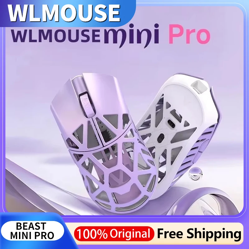 

WLMouse Beast Mini pro Wireless Gaming Mouse Lightweight Magnesium Alloy Esports 8K Paw3950 Computer Peripherals Gift
