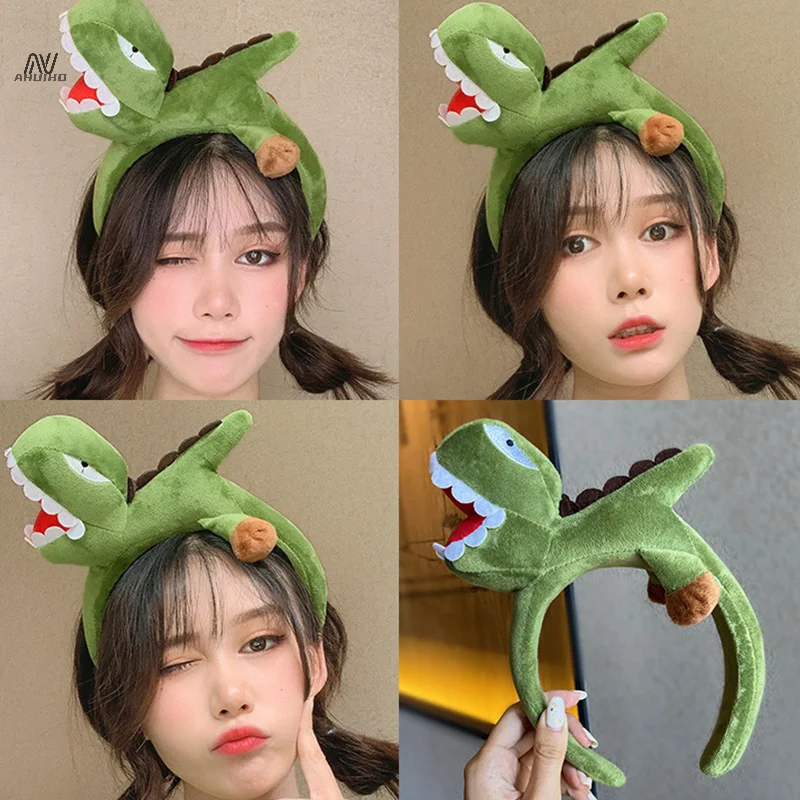 Lovely Animal Headband Unisex Accessories Party Headwear Hair Hoop Cute Wide-brimmed Crocodile Shark Dinosaur Cartoonhair Clip