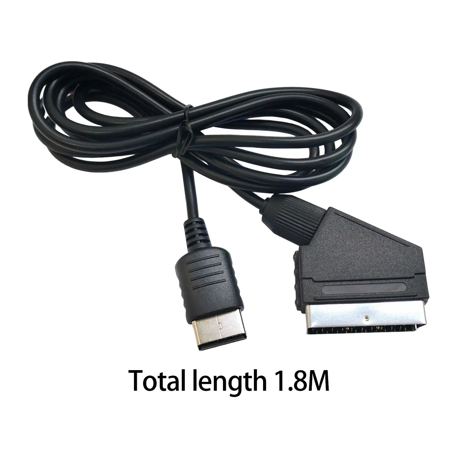 SCART Cable Image Definition Improvement with Cable 1080P/720P RGB Durable SCART Input Replacement 6ft Length Audio Cable