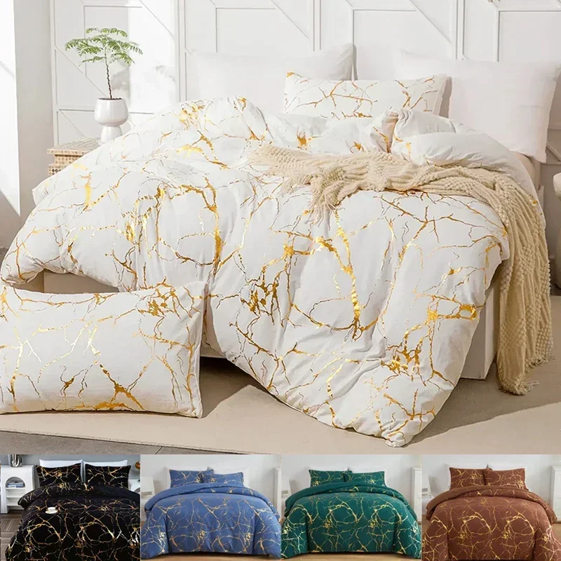 2/3PCS Bedding Home Textiles Solid Color Down Duvet Cover Pillowcase Sheets Bedroom Comforter Set Bedding Duvet Bedding Bed Set