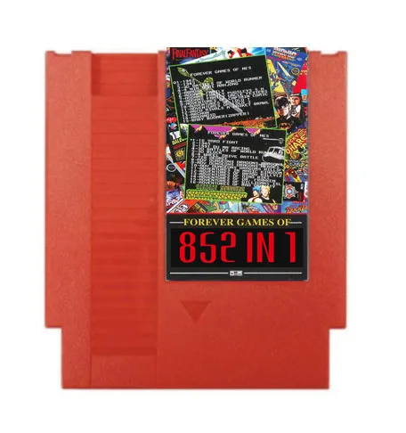 FOREVER DUO GAMES OF NES 852 in 1 Game Cartridge for NES Console,1024MBit Flash Chip in Use