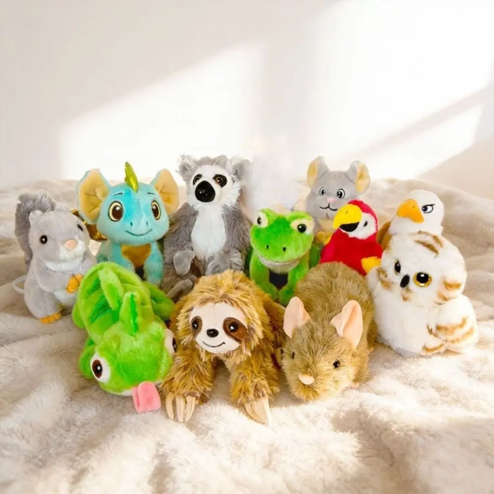 New Standing Shoulder Animal Plush Toy Soft Magnetic Magnetic Shoulder Toy Sloth Frog Animal Plush Doll