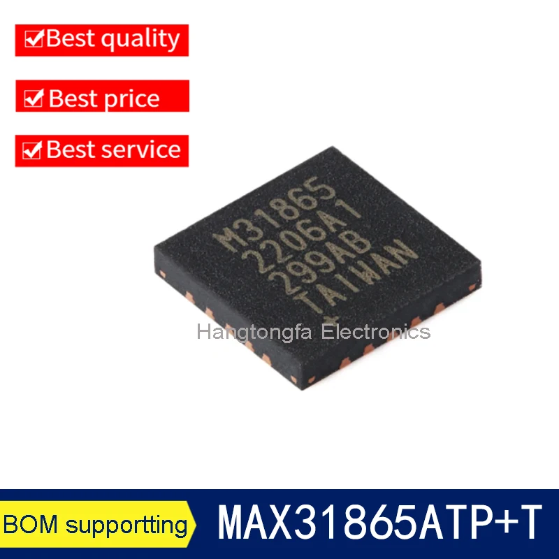 SMD MAX31865 MAX31865AT MAX31865ATP+T QFN-20-EP RTD Digital Converter Chip IC Integrated Circui