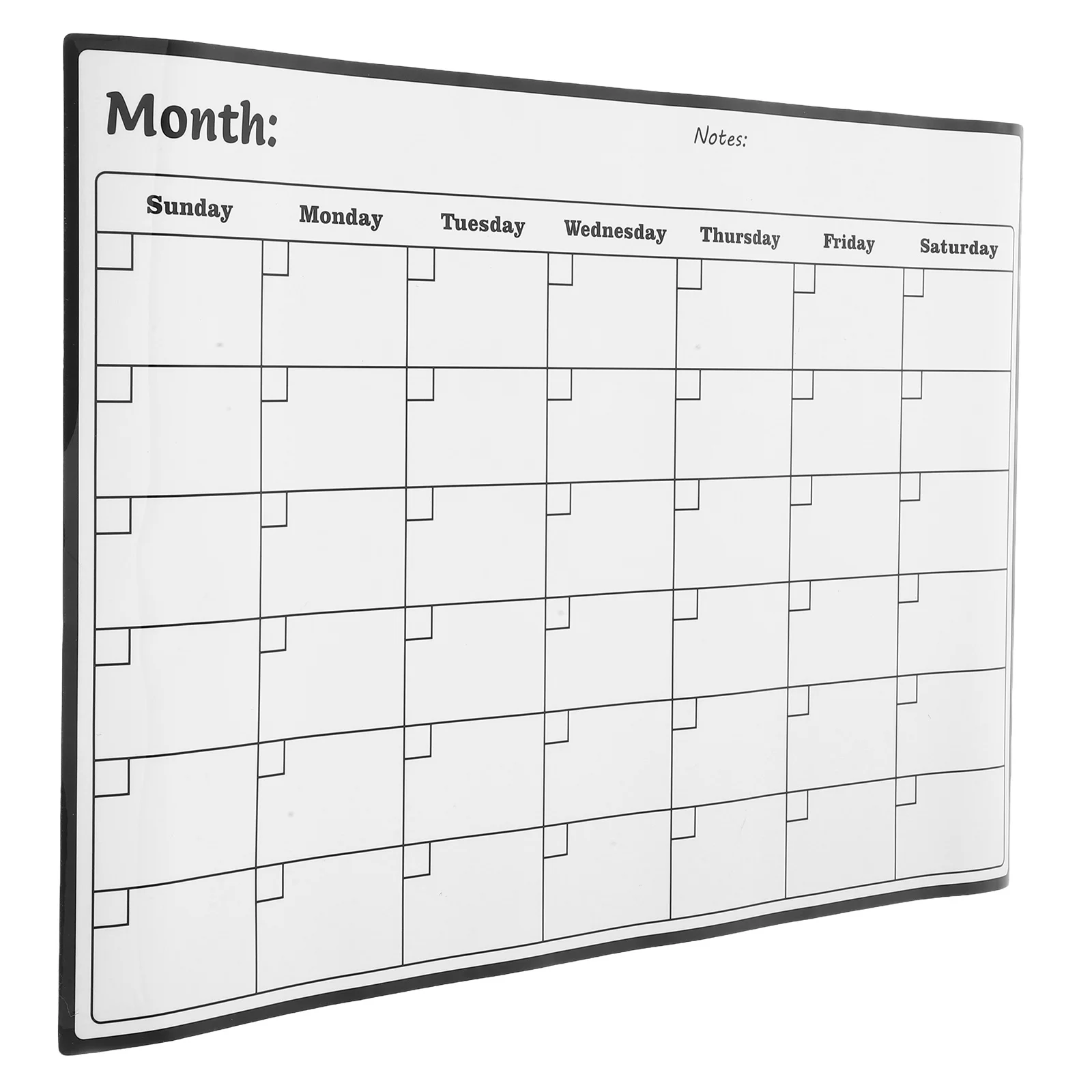 Calendario mensile magnetico cancellabile a secco, grande agenda per lavagna bianca, per frigorifero, organizer per l'home office, calendario cancellabile a secco