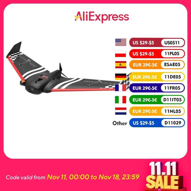 

AR WING CLASSIC 900 мм Wingspan EPP FPV летающее крыло радиоуправляемый самолет несобранный комплект/PNP