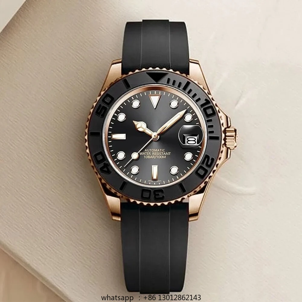 

Men's mechanical watch sapphire men's luxury automatic watch stainless steel waterproof clock
