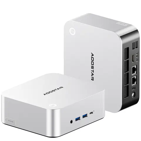AOOSTAR Mini Bilgisayar AMD Ryzen 7 pro 8845HS Windows 11 DDR5 Desteği 4 Ekran WIFI6 Masaüstü Ofis Oyun Bilgisayarı
