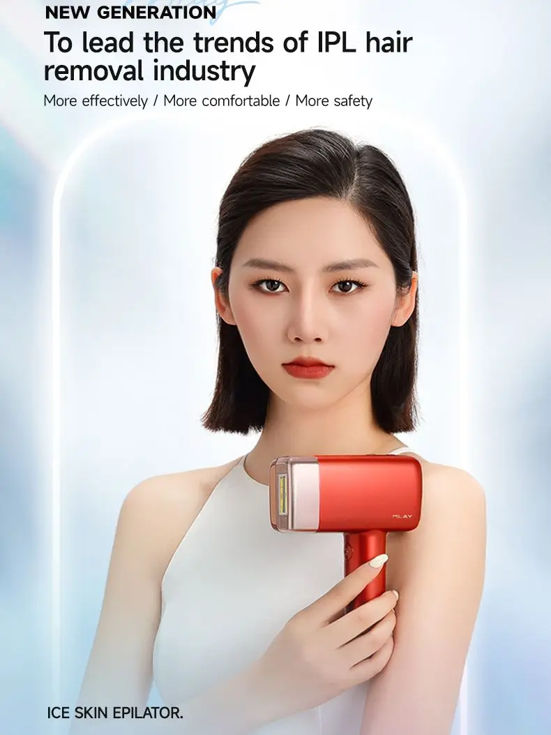 Mlay 2022 Nieuwe Arrvial T14 Ipl Ontharing Apparaat Snelle Blijvende Shoting Hoge Energie Met Pijnloos Epilat Ice Feel Voor 500000 Schot