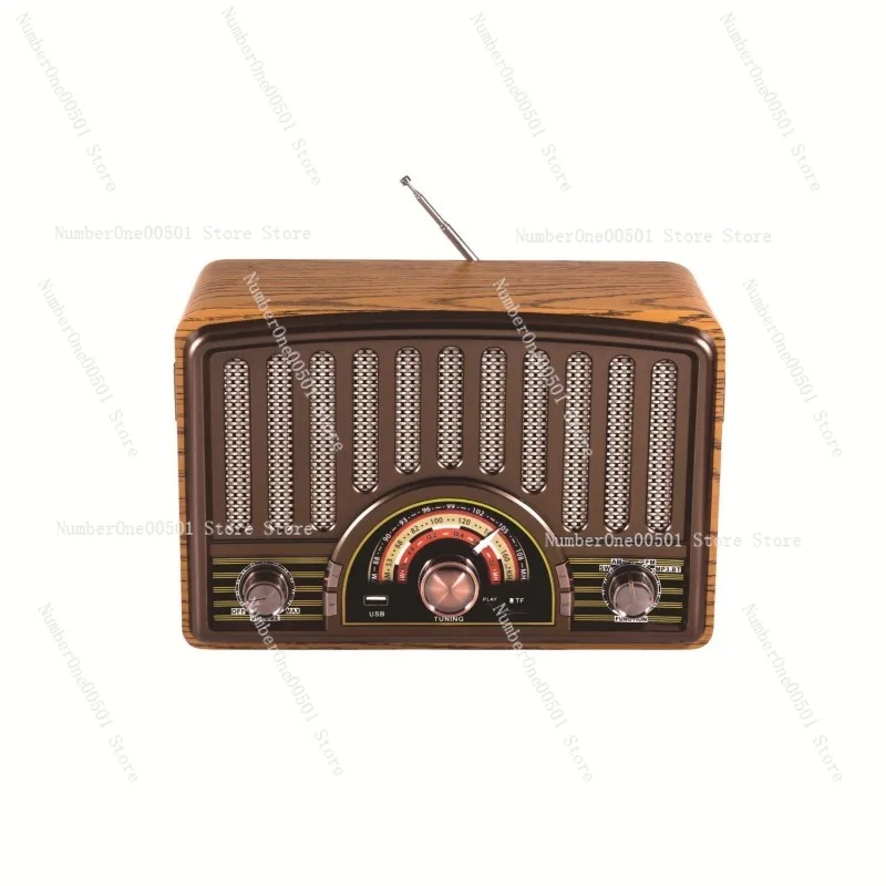 European retro classical nostalgic desktop old man radio full band bluetooth card player all-in-one radio