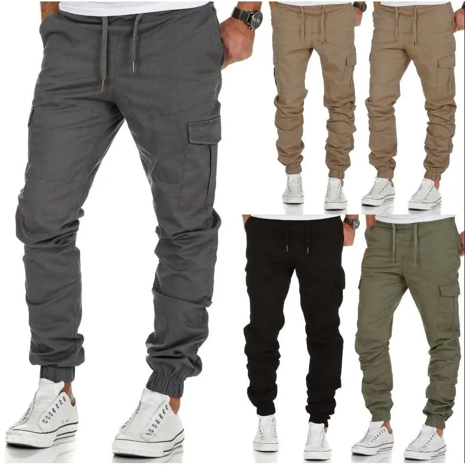 Plus Size M-3XL Men Jogger Pants Spring Summer Autumn Winter  Casual Cotton Slim Loose Straight   Long Sreet Wear  Cargo Pants