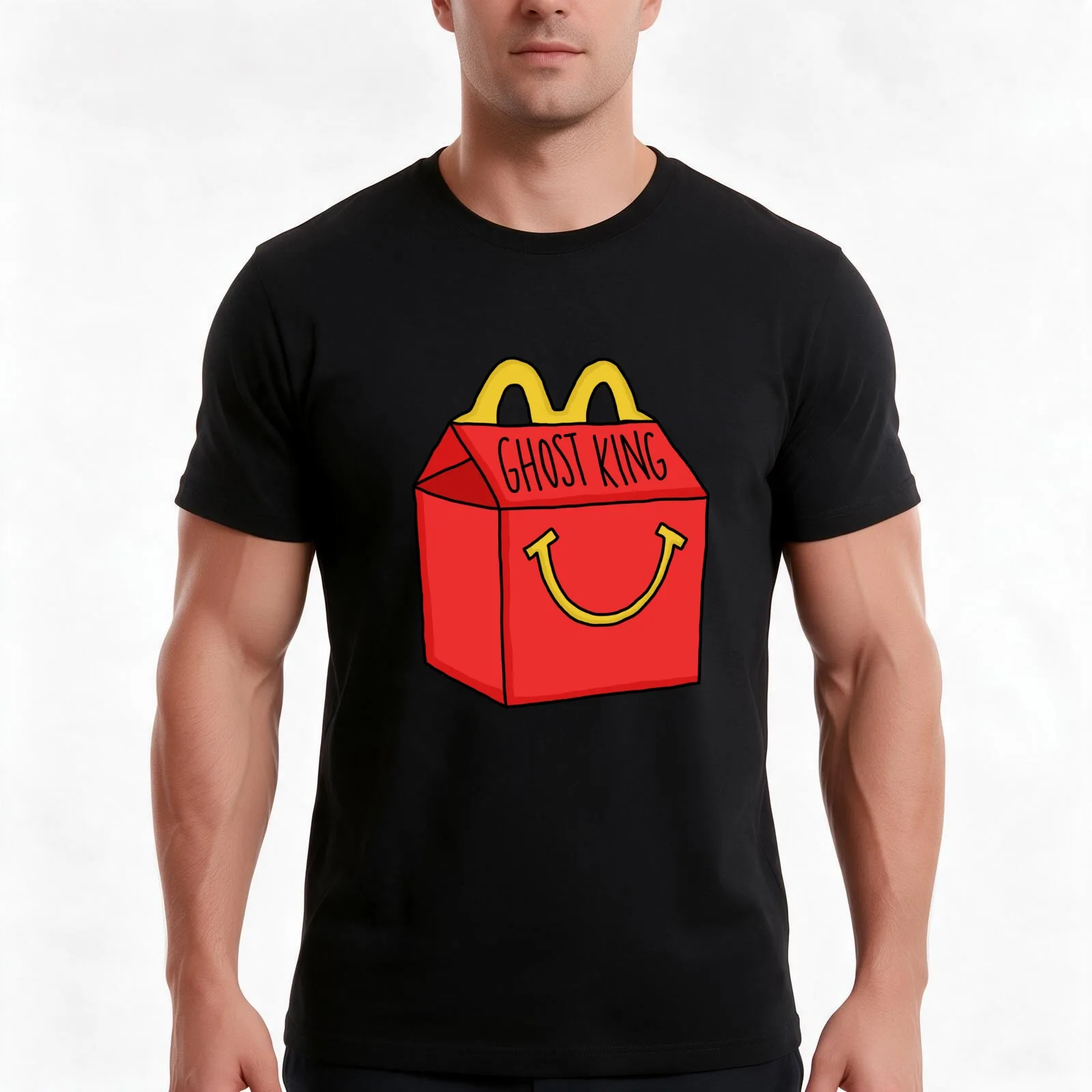 Nico Di Angelo Happy Meal T-Shirt Summer Casual Cotton Tee Oversized Streetwear Tops Vintage Graphic Print Unisex Men Women
